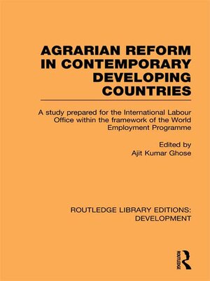cover image of Agrarian Reform in Contemporary Developing Countries